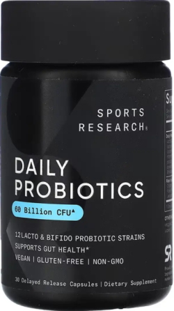 Пробиотики Sports Research Daily Probiotics with Prebiotics 60 Billion CFU 30 раст капс Киев