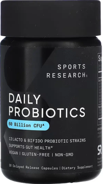 Пробиотики Sports Research Daily Probiotics with Prebiotics 60 Billion CFU 30 раст капс Киев - изображение 3