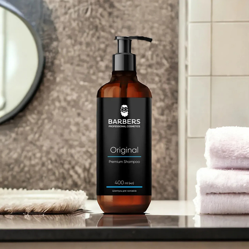 Шампунь для мужчин для ежедневного использования Barbers Original 400 мл Киев - изображение 4