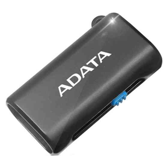 Кардридер ADATA microSD OTG microUSB + USB 2.0 AOTGMRBK (Черный) Николаев