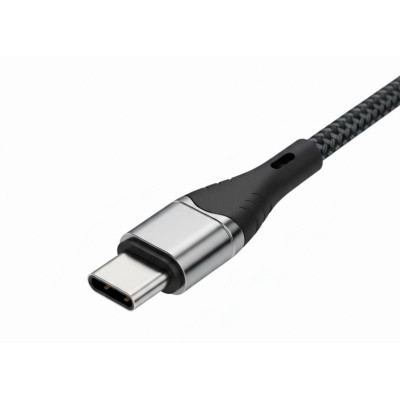 Дата кабель USB-C to USB-C 1.5m 5A 100W Quick Charge magnetic black BeCover (714555) Винница - изображение 2