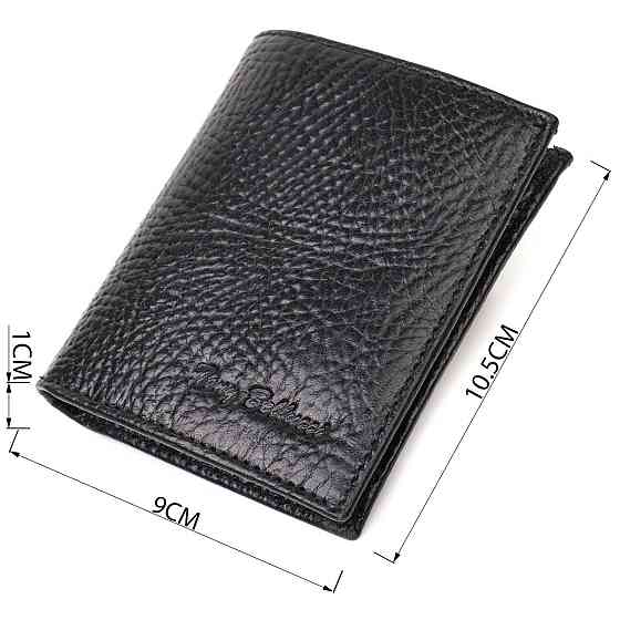 Компактный кошелек с удобным функционалом из натуральной кожи Tony Bellucci 22069 Черный Киев