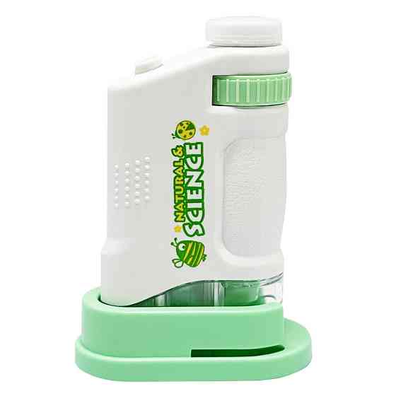 Дитяча іграшка "Мікроскоп" 3108B(Turquoise) щипці, скло в комплекті Вінниця