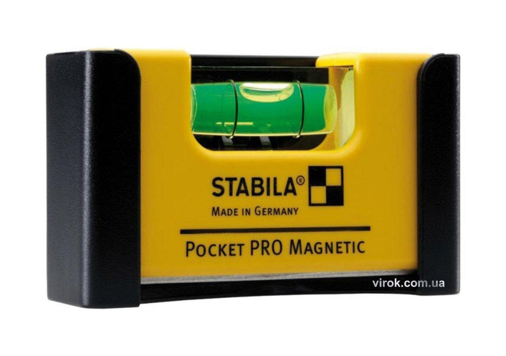 Рівень - міні STABILA Pocket PRO Magnetic магнітний : 7 х 2 х 4 см, 1 капсула, кріп-чохол Одеса - фото 1