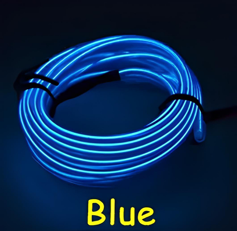Светодиодная лента RESTEQ в виде гибкого провода длиной 5м — LED неоновый свет с контроллером, декоративная подсветка для дома, Киев - изображение 2