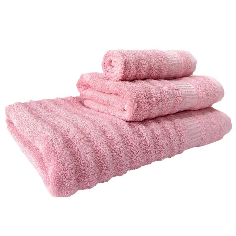 Набор Полотенец Lovely Svi -Комплект Банных Полотенец 3 шт:70 x 140 см, 50 x 90 см, 33 x 33 см Розовая Роза Киев - изображение 1