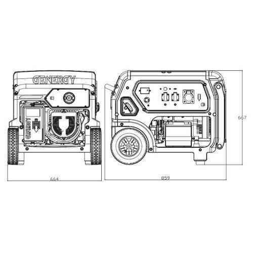 Генератор бензиновий GENERGY FORMIGAL S 7/6,5 кВт Одесса