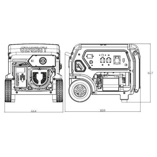 Генератор бензиновий GENERGY FORMIGAL S 7/6,5 кВт Одесса - изображение 2