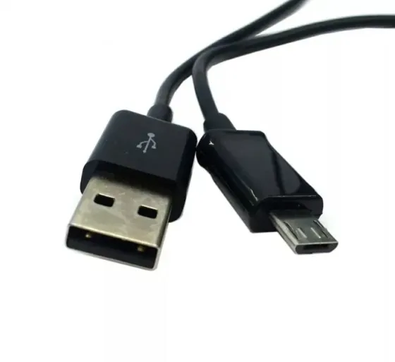 Micro USB кабель для захищених смартфонів зі збільшеним штекером 0.8 m Чорний Дніпро