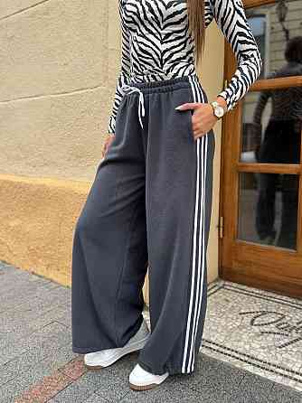 Жіночі стильні теплі штани оверсайз із лампами фліс, polar'' Графіт, 46/48 Одеса