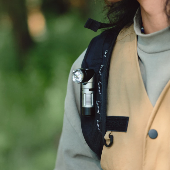Ліхтар з кліпсою Naturehike CNK2450ZM013 430лм (4 режими) Чорно-сірий Вінниця