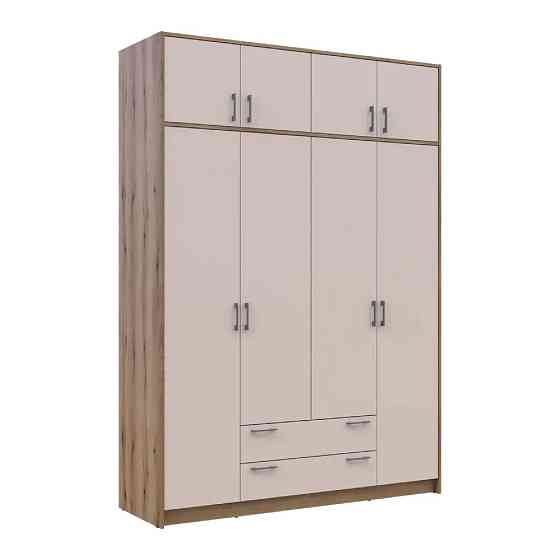 Шкаф для одежды Doros Ронди с антресолью Дуб Артизан/Кашемир 4ДСП 160х52х236 DRS-011668 (80737829) Львов