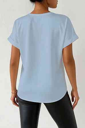 Женская футболка из шелка Голубой XL Харьков