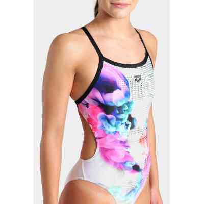 Купальник Arena Airbrush Swimsuit Challenge Ba 007912-510 білий, чорний, мультикольор 42 (3468337391494) Вінниця