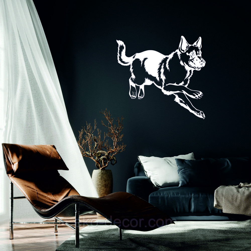 Декоративное настенное Панно «Овчарка» , Декор на стену 70*65 см, Белый Киев - изображение 1