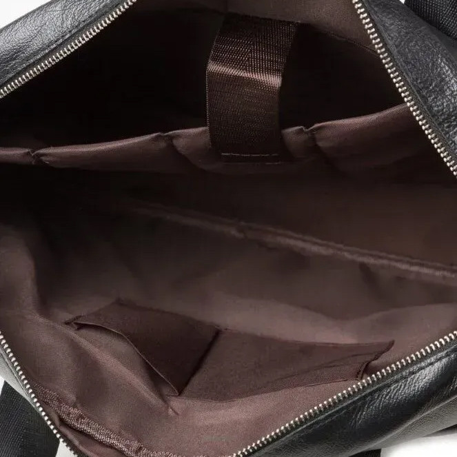 Мужская кожаная сумка для ноутбука из итальянской кожи, формат А4, премиум класс PI-70 Львов - изображение 12