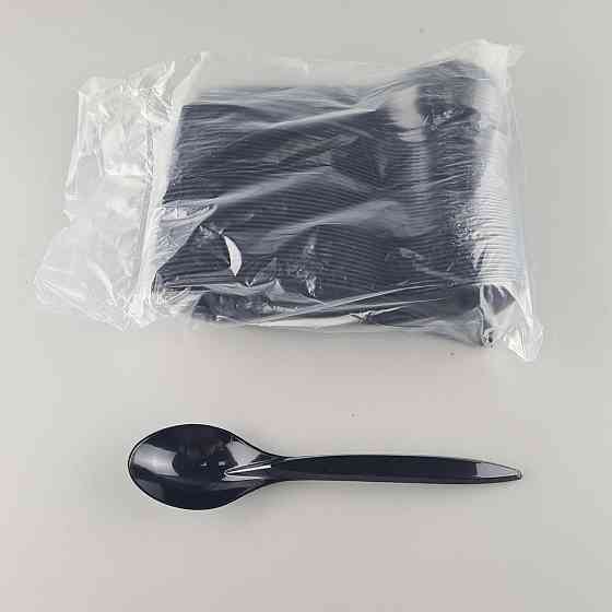 Ложка 180мм Черная Премиум Андрекс (100 шт) Харьков