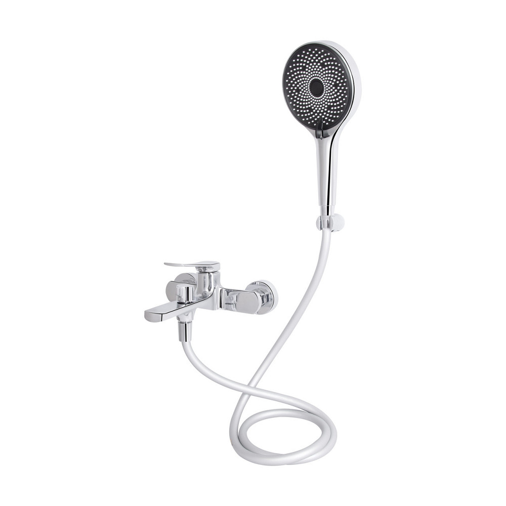 Змішувач для ванни Qtap Slavonice (з душовим гарнітуром) QTSLV259CRM48034 Chrome Київ - фото 3