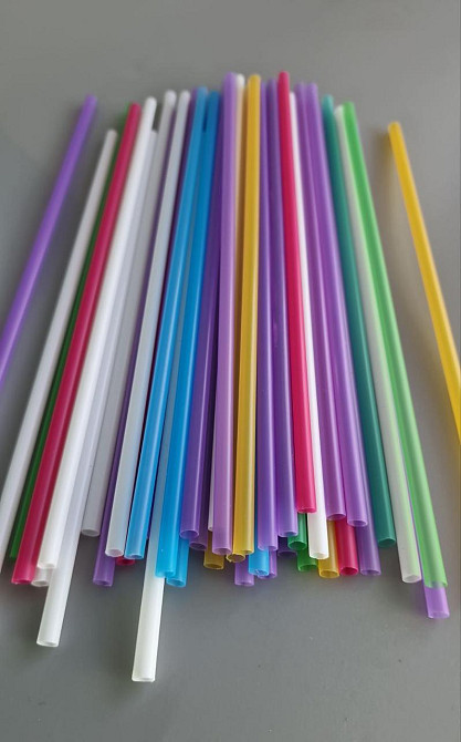 Трубочка для напоїв d4.8 22см Мікс рівна (200 шт) Харків - фото 1