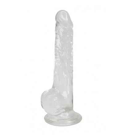 Прозрачный фаллоимитатор Alive Jelly Dildo Lusty, ТПЕ, присоска, диаметр 3,2см, длина 18см Sex Aura Киев