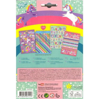 Набор для творчества Totum Единорог 400 стикеров (71117) Винница - изображение 3