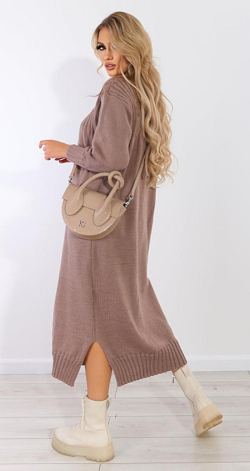 Довге в'язане плаття (42-46) Київ - фото 3