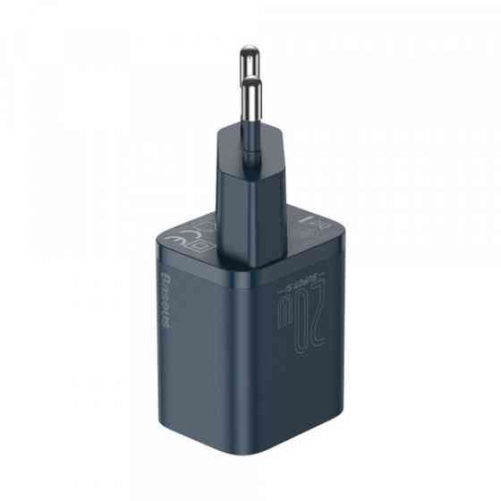 Зарядний пристрій 1xUSB 20W (USB-C) + Cable Type-C Синій Baseus (TZCCSUP-B03) Киев