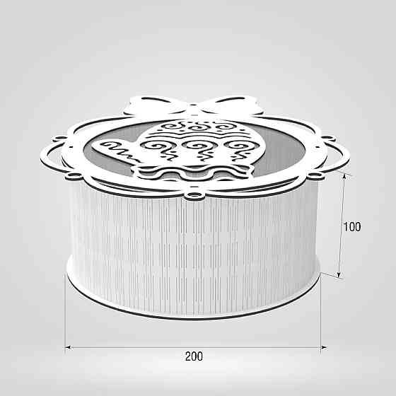 Подарочная коробка EKOSTAR d200 h100 Киев