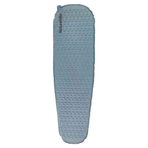 Самонадувающийся матрас сверхлегкий одноместный овальный Naturehike CNK2300DZ013, 35 мм, голубой Киев