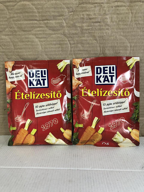 Угорська приправа Delikat 75 г — овочева суміш, без консервантів, натуральна, Ételízesítő Киев - изображение 1