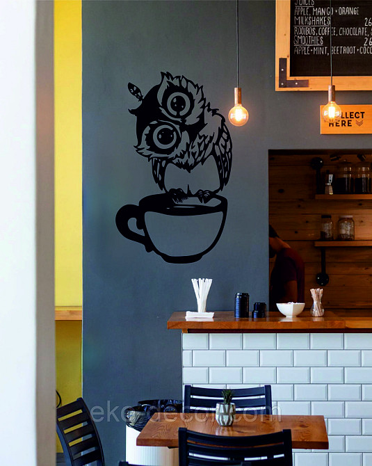 Настінний декор Панно «Сова кухня» Декор на стіну Київ - фото 6