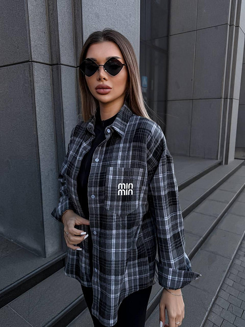 Жіноча сорочка в клітинку ( з накатом) Одеса - фото 3