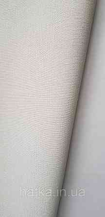 Шпалери вінілові на флізеліні A.S.Creation UNITA 1.06x10 однотонні плод тканина льон матові молочні Київ