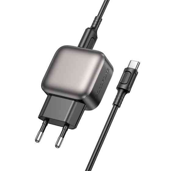 Сетевое зарядное устройство BOROFONE BAS51A Absolute dual-port charger set(Type-C) Black Киев
