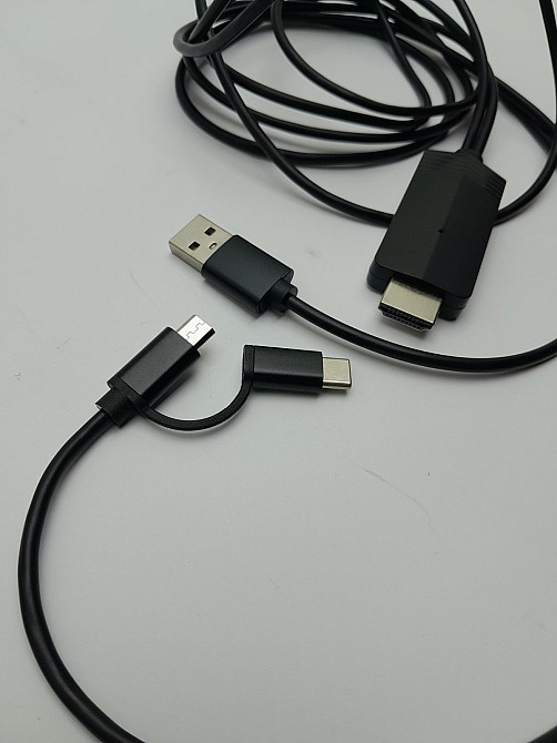 Кабель HDMI - USB та micro USB/ type C Луцьк - фото 1