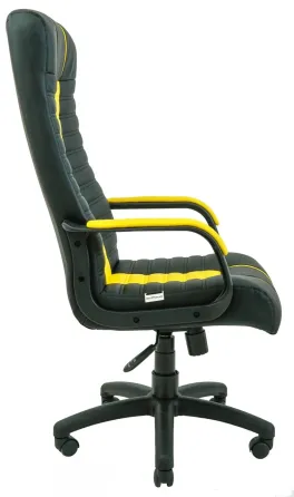 Офісне Крісло Керівника Richman Atlant Madrit 9100-Fly 2240 Підлокітник Річ Пластік М3 MultiBlock Жовто-чорний Київ