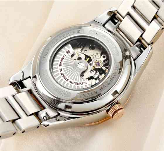 Годинник жіночий механічний Carnival Lady Elite Leather Classic (2 ремінці) Київ