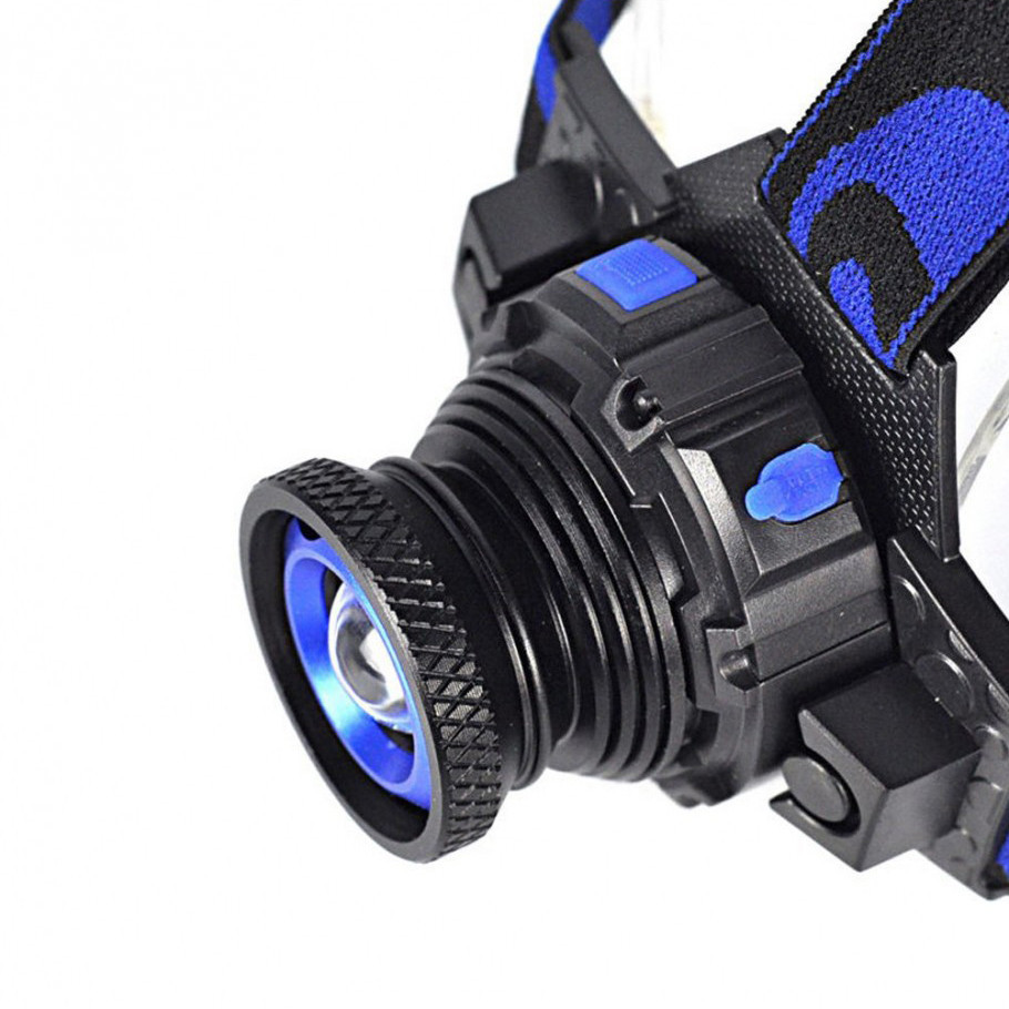 Налобный военный фонарь с перезарядкой Q5 BLACKWATTON WT-121 дальностью на 250-300 метров с 3 режимами Каменец-Подольский - изображение 6