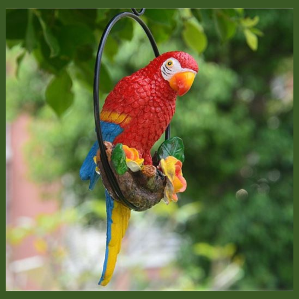 Садовая подвесная фигура попугай Ара из полистоуна 23.5 х 15 х 13 см Одесса - изображение 8