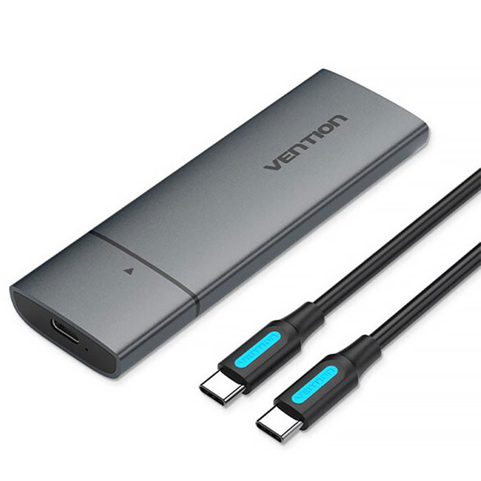 Зовнішня кишеня для SSD M.2 (NVME) M-key USB Type-C 3.2 сіра Vention Винница - изображение 1