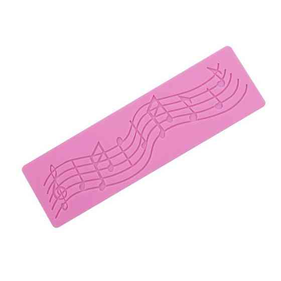 Молд силиконовый Ноты 198 на 59 мм розовый Киев