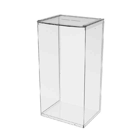 Ящик EKOSTAR без замка для пожертвований и сбора денег 260x200x500. Объем 26 литров Киев