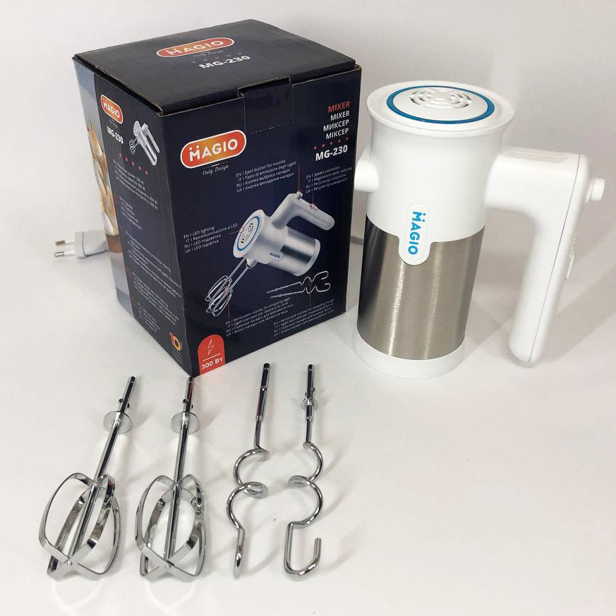 Міксер для замішування тіста ручний Magio MG-230, Міксер для кухонної роботи Портативний ручний KD-29 Івано-Франківськ - фото 4