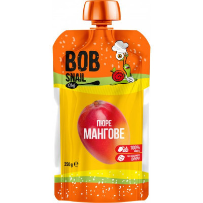 Детское пюре Bob Snail Улитка Боб Манго 250 г (4820219343905) Винница - изображение 1