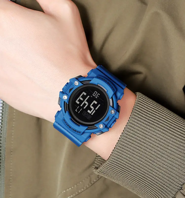 Часы мужские спортивные наручные Skmei 2195 (Синий) Винница - изображение 5