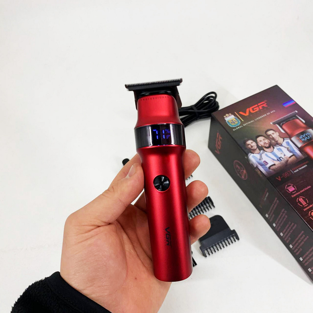 Набор для стрижки с зарядкой VGR V-987, Машинка для стрижки волос с акамулятором Триммер висков YJ-48 Львов - изображение 2