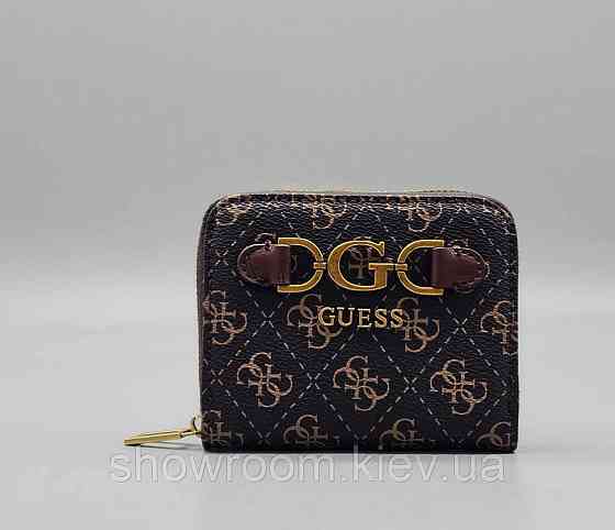 Женский компактный кошелек Guess (6051-1) brown Киев