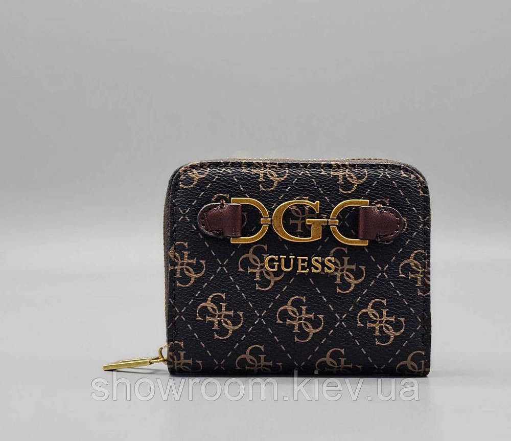 Женский компактный кошелек Guess (6051-1) brown Киев - изображение 1