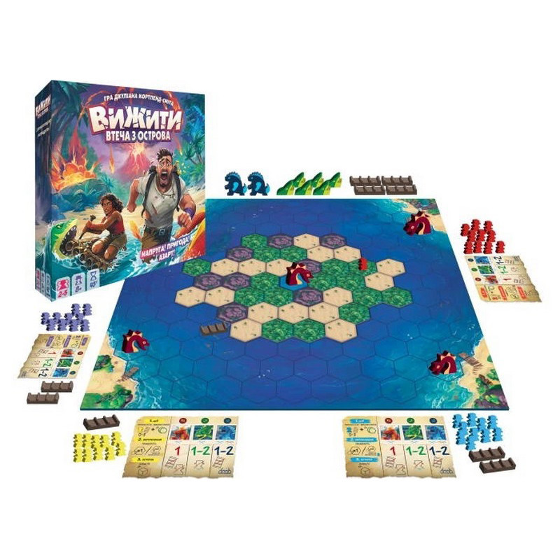 Настільна гра "Вижити: втеча з острова" ZYGSTI01UA 50 фішок шукачів пригод Вінниця - фото 2