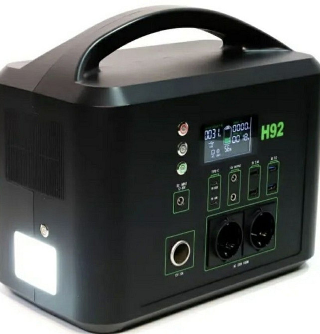 Huada H92 1024Wh 1000W LiFePo4 Портативная зарядная электростанция. Харьков - изображение 3